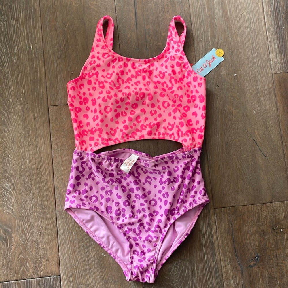NWT - Girls Cheetalious Bathing Suit - XL Plus